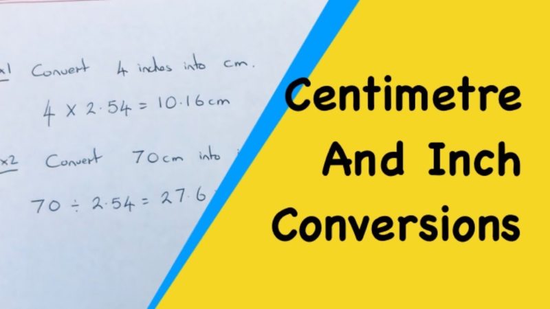 Convert Inches to Centimeter